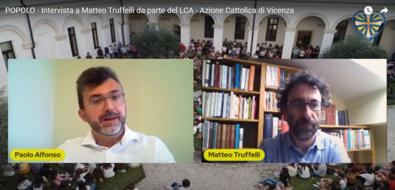 POPOLO e DEMOCRAZIA: dialogo con Matteo Truffelli