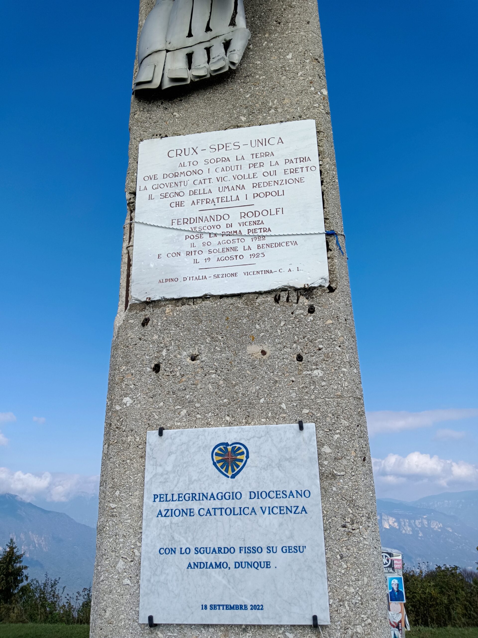 Interventi di manutenzione sul Cristo del Summano Interventi di manutenzione sul Cristo del Summano